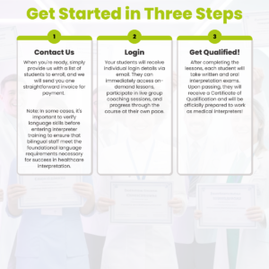 Get Started in Three Steps